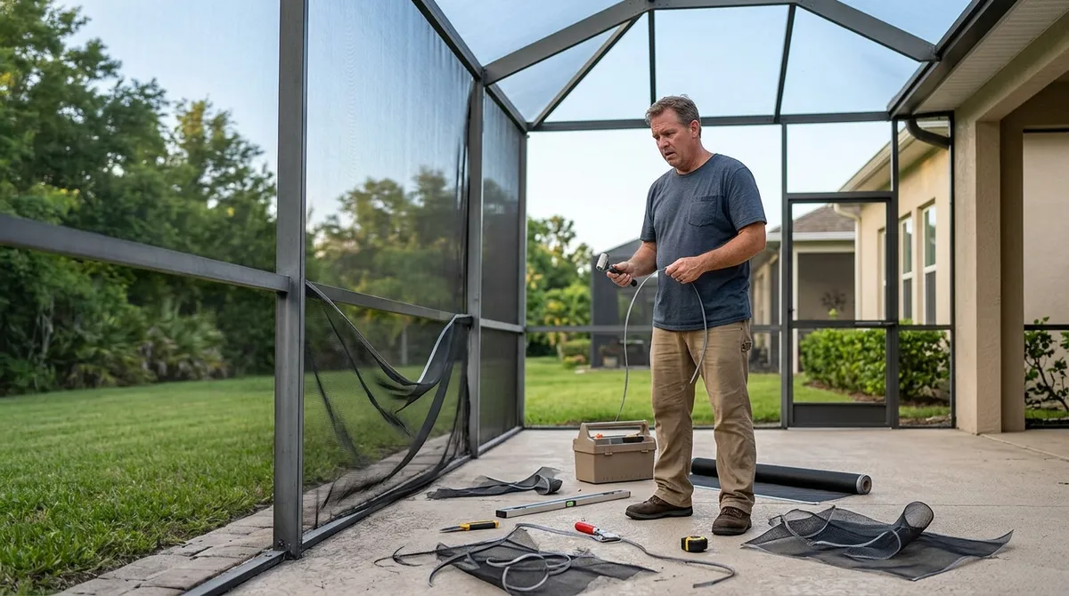 lanai screen replacement