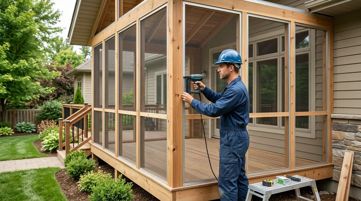 screen room installation near me
