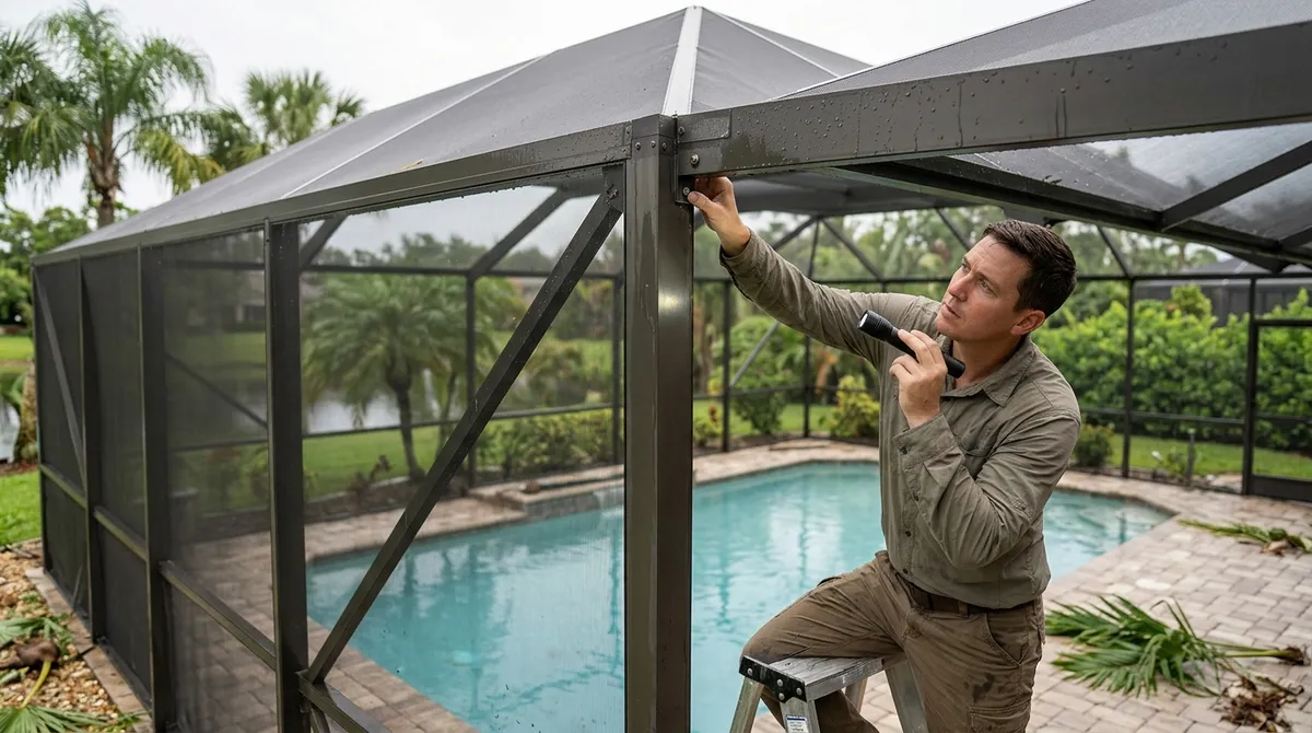 pool cage repair