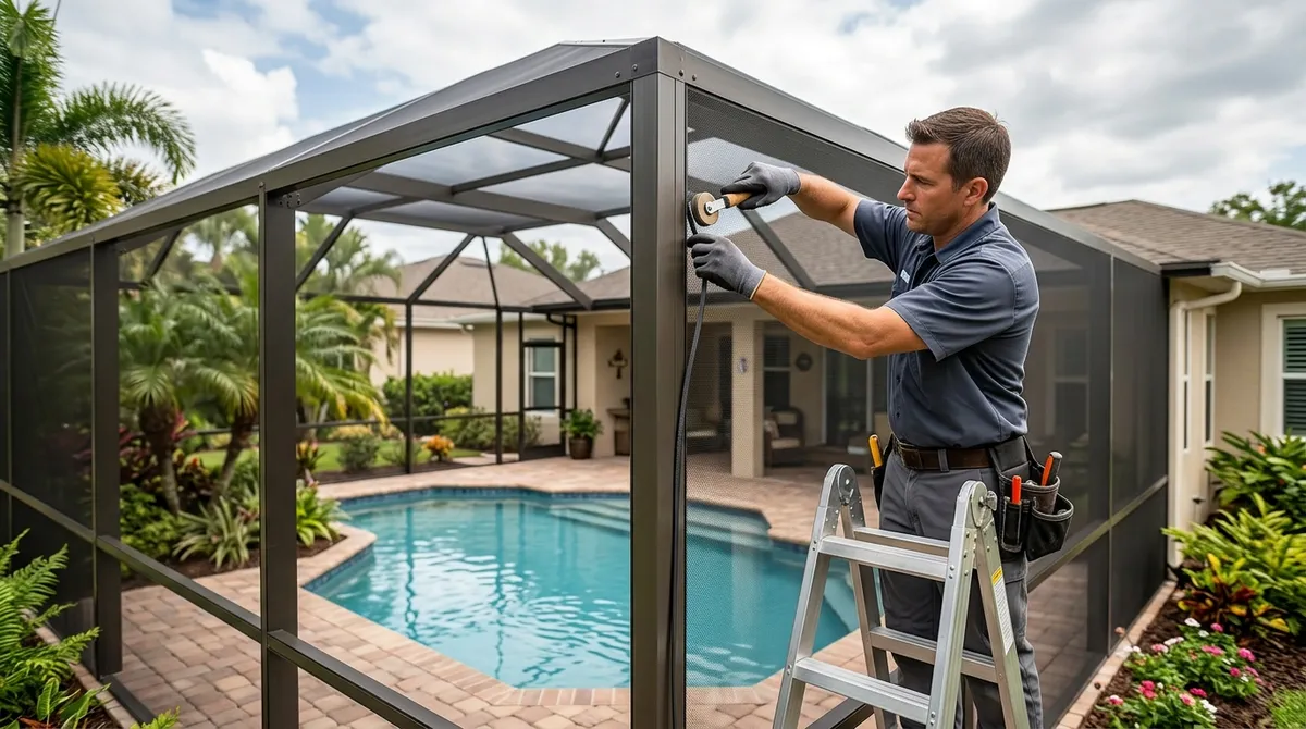 pool cage repair