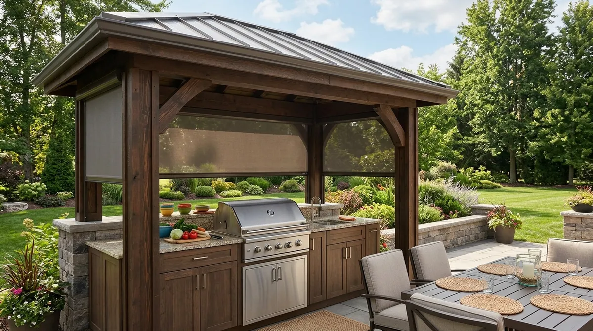 outdoor kitchen enclosures