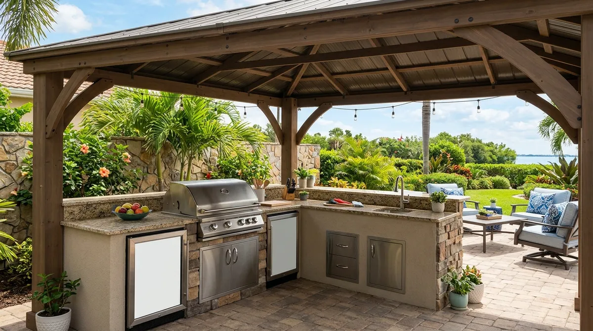 outdoor kitchen enclosures
