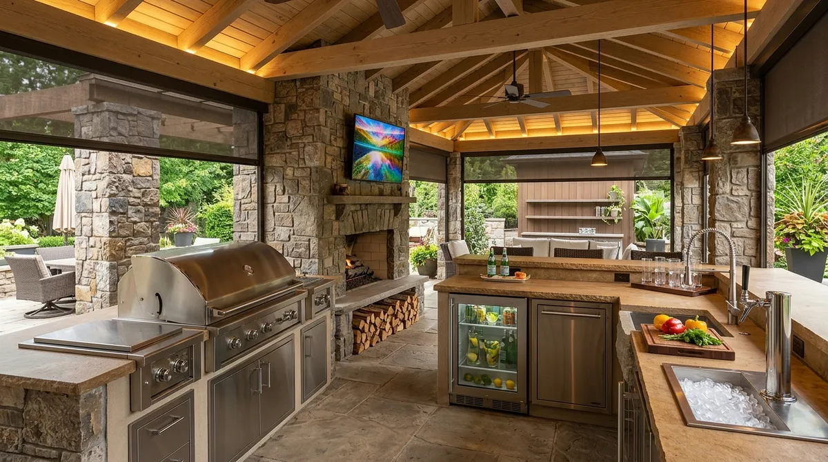 outdoor kitchen enclosures